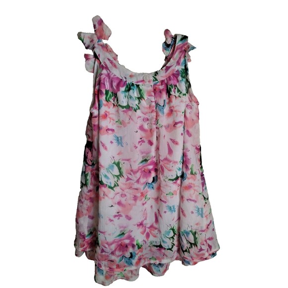 Blueberi Boulevard Pastel Colorful Floral Sleeveless Dress Girls Size 3T - Picture 7 of 10
